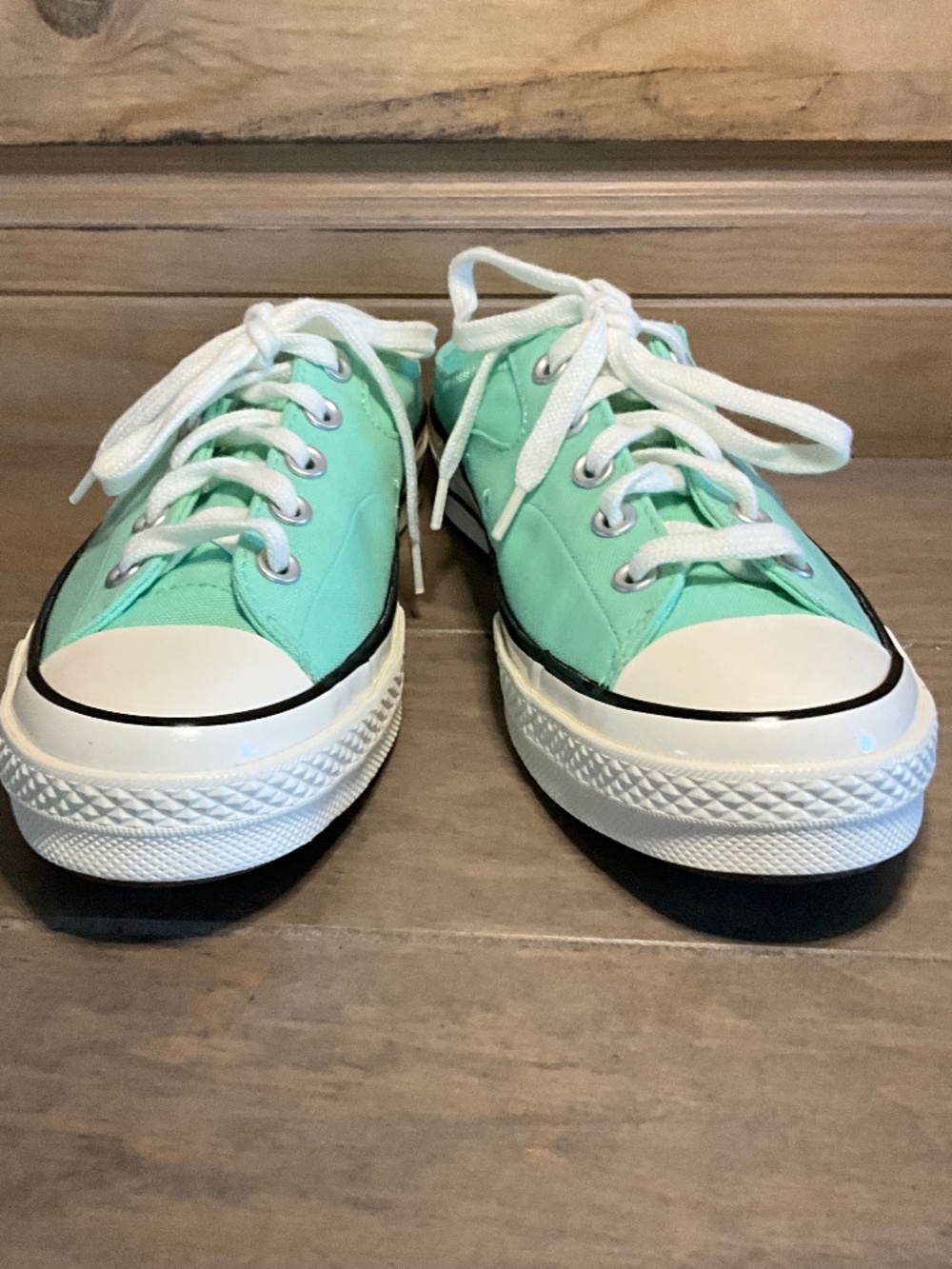 Converse Chuck Taylor Slip On W8/M6/UK6 Mint Green Canvas Low Top Never Worn - Picture 6 of 9